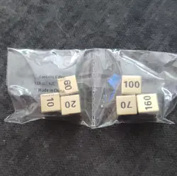 Pokemon TCG Gold Damage Counter D6 CCG Dice Set, Numbered, 6-Pack - Image 2