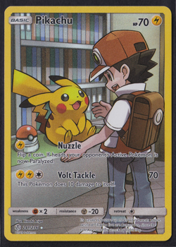 Pikachu 241/236 Secret Rare Cosmic Eclipse Pokemon Holo Near Mint - Image 1