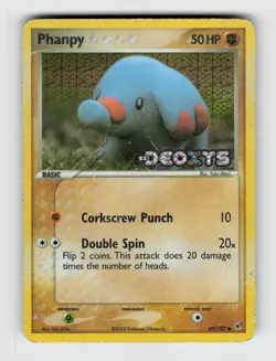 Phanpy 69/107 Reverse Holo Common Deoxys Pokemon 2005 Heavily Played - Image 1