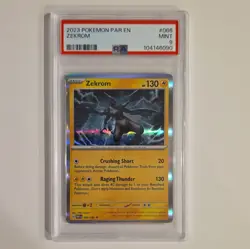 Pokemon TCG Zekrom PSA 9 Holo Rare 066/182 SV04 Paradox Rift English 2023 - Image 1