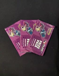 Pokemon TCG Prize Pack Series 9 SEALED Booster Pack x3 - Image 1