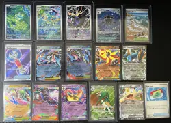 16 Card Pokemon Lot Of IR Mega Ex Mega Ex Full Art Chaos Rising Perfect Order - Image 1
