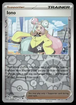 Iono Paldea Evolved 185/193 Uncommon Reverse Holo Pokemon Near Mint - Image 1