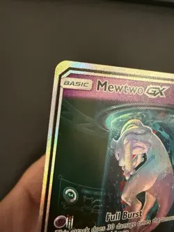 Pokemon Mewtwo GX 78/73 Shining Legends Secret Rare Full Art Holo- Damaged - Image 3