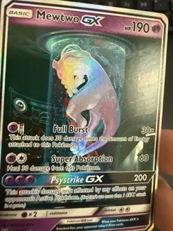 Pokemon Mewtwo GX 78/73 Shining Legends Secret Rare Full Art Holo- Damaged - Image 4