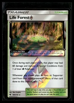 Life Forest ◇ 180/214 Lost Thunder Rare Prism Star Pokemon - Image 1