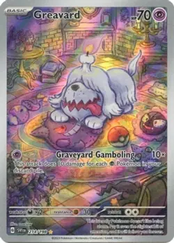 Lightly Played Greavard - 214/198 - Illustration Rare Pokemon Scarlet & Violet - - Image 1