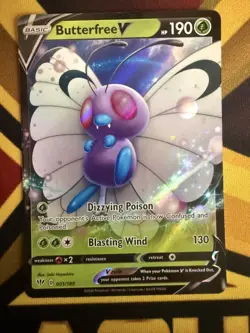 Butterfree V - 001/189 - SWSH03: Darkness Ablaze - Ultra Rare - Mint/NM - Eng - Image 2