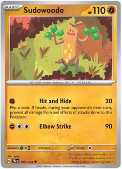 Sudowoodo 109/193 Paldea Evolved Uncommon Pokemon - Image 1