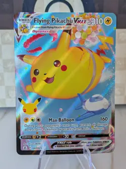 Pokemon Flying Pikachu VMAX 007/025 Celebrations Full Art Holo Rare 310 EN LP - Image 1