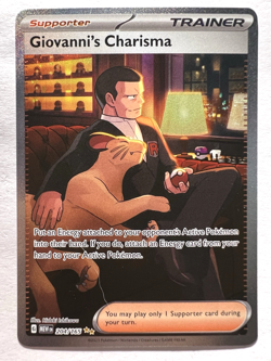 Giovanni's Charisma 151 204/165 Special Illustration Rare Holo Pokemon - Image 1