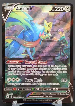 Pokemon Zacian V #TG21/TG30 English Astral Radiance Trainer Gallery - Image 1