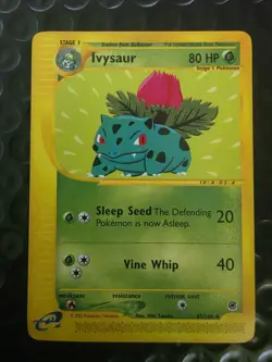 Pokemon TCG Ivysaur 082/165 Expedition Base Set Regular ereader - Image 1