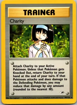 Charity 99/132 Rare Gym Heroes Pokemon Unlimited Near Mint - Image 1