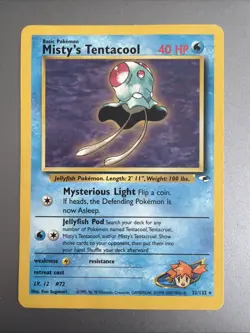 Pokemon - Misty's Tentacool - 32/132 - Gym Heroes - Rare - 2000 - Vintage - WOTC - Image 1