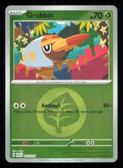 Grubbin (Energy Symbol Pattern) ME: Ascended Heroes 017/217 - Common Pokemon TCG - Image 1