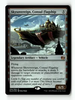 MTG Foil Skysovereign, Consul Flagship - KLD Moderately Played English - Image 1