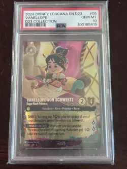 Ravensburger Disney Lorcana D23 Promo Holo Vanellope #05 PSA 10 English 2024 - Image 1