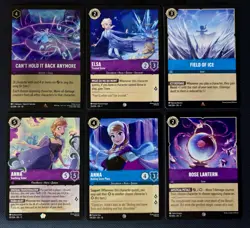 Disney Lorcana Elsa Anna 6 Card Lot /204 Princess Rare Legendary - Image 4