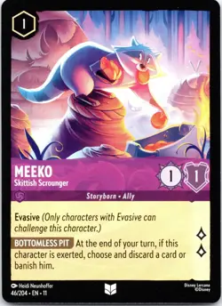 Disney Lorcana Meeko - Skittish Scrounger Winterspell Uncommon #46/204 NM - Image 1