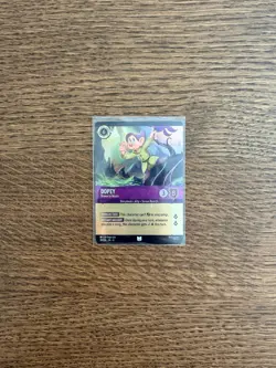 Disney Lorcana Dopey Drawn to Music 38/204 Cold Foil Borderless Wilds Unknown - Image 1