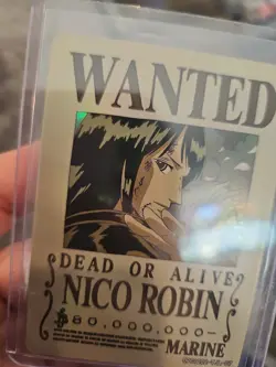 Nico Robin One Piece Wanted Dead or Alive Card OPC1202-TJL-07 Holo Foil - Image 2