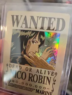 Nico Robin One Piece Wanted Dead or Alive Card OPC1202-TJL-07 Holo Foil - Image 3