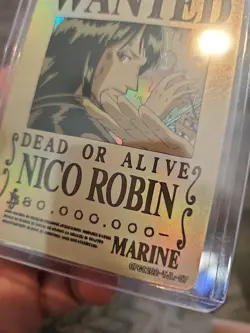 Nico Robin One Piece Wanted Dead or Alive Card OPC1202-TJL-07 Holo Foil - Image 4