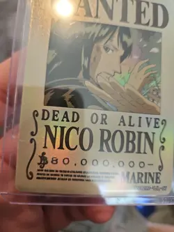 Nico Robin One Piece Wanted Dead or Alive Card OPC1202-TJL-07 Holo Foil - Image 5