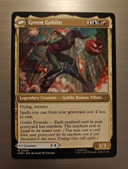 Norman Osborn/Green Goblin - Marvel's Spider-Man Card - SPM - #039 - NM - Image 2
