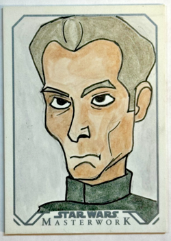 Grand Moff Tarkin 1/1 Sketch Card by Jordan Maison Topps Star Wars Masterwork - Image 1