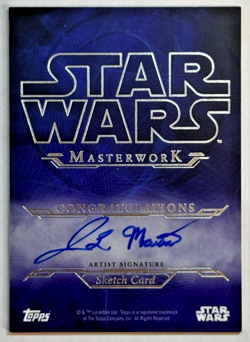 Grand Moff Tarkin 1/1 Sketch Card by Jordan Maison Topps Star Wars Masterwork - Image 2