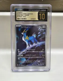 CGC 10 Cobalion 149/086 AR Art Rare Black Bolt sv11B Pokemon Card - Image 1