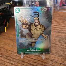 Bandai One Piece Card Game Mr.3 (Galdino) ST30-014 Special Foil EN Alt Art - Image 1