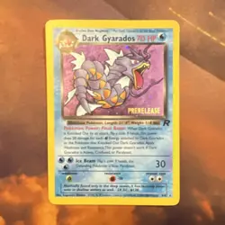 Pokemon TCG Dark Gyarados Wotc Promo Prerelease Holo Card 8/82 70HP Stage 1 - Image 1