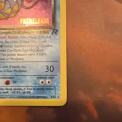Pokemon TCG Dark Gyarados Wotc Promo Prerelease Holo Card 8/82 70HP Stage 1 - Image 5