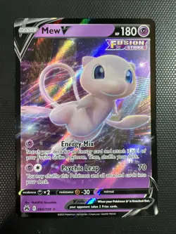Mew V - 060/159 - Pokemon Crown Zenith Sword & Shield Ultra Rare Card NM - Image 1