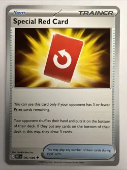 Pokemon Mega Evolution Chaos Rising 082 Special Red Card Trainer Item Uncommon - Image 1