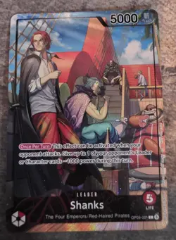 Shanks OP09-001 L Leader PSA Alt Art Promo - One Piece Card Game English NM/M - Image 1