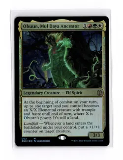 Obuun, Mul Daya Ancestor Commander 2020 Foil MP Moderately Played - Image 1