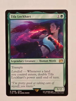 Tifa Lockhart R0206 Regular Final Fantasy Magic the Gathering NM Never Played - Image 1