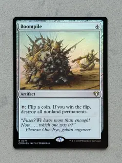 Boompile #371 FOIL - Commander Masters CMM - Magic MTG - Unplayed / NM - Image 1