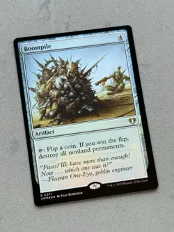 Boompile #371 FOIL - Commander Masters CMM - Magic MTG - Unplayed / NM - Image 3