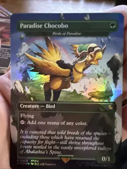 Paradise Chocobo - Birds of Paradise (Borderless) Commander: Final Fantasy Foil - Image 1