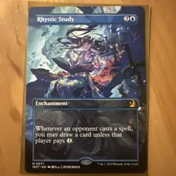 Wizards of the Coast MTG Rhystic Study Anime Borderless Mythic #71 EN - Image 1