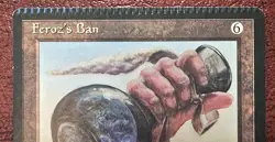 Feroz's Ban - MtG Homelands - Rare NM 1995 - CRIMPING ERROR - Image 4