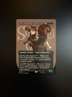 MTG Marvel Super Heroes The Unbeatable Squirrel Girl Borderless 0371 Non-Foil - Image 1