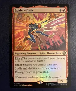 x1 Spider-Punk - Foil R MTG Marvel's Spider-Man M/NM, English - Image 1