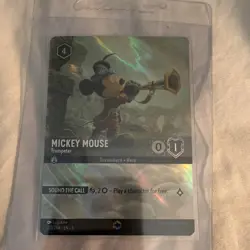 Disney Lorcana Mickey Mouse - Trumpeter Enchanted Alt Art Holo 220/204 EN - Image 1
