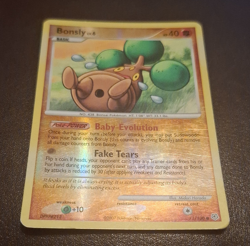 Pokemon Bonsly 71/130 Diamond & Pearl 2007 Common Basic Holo English HP 40 - Image 1